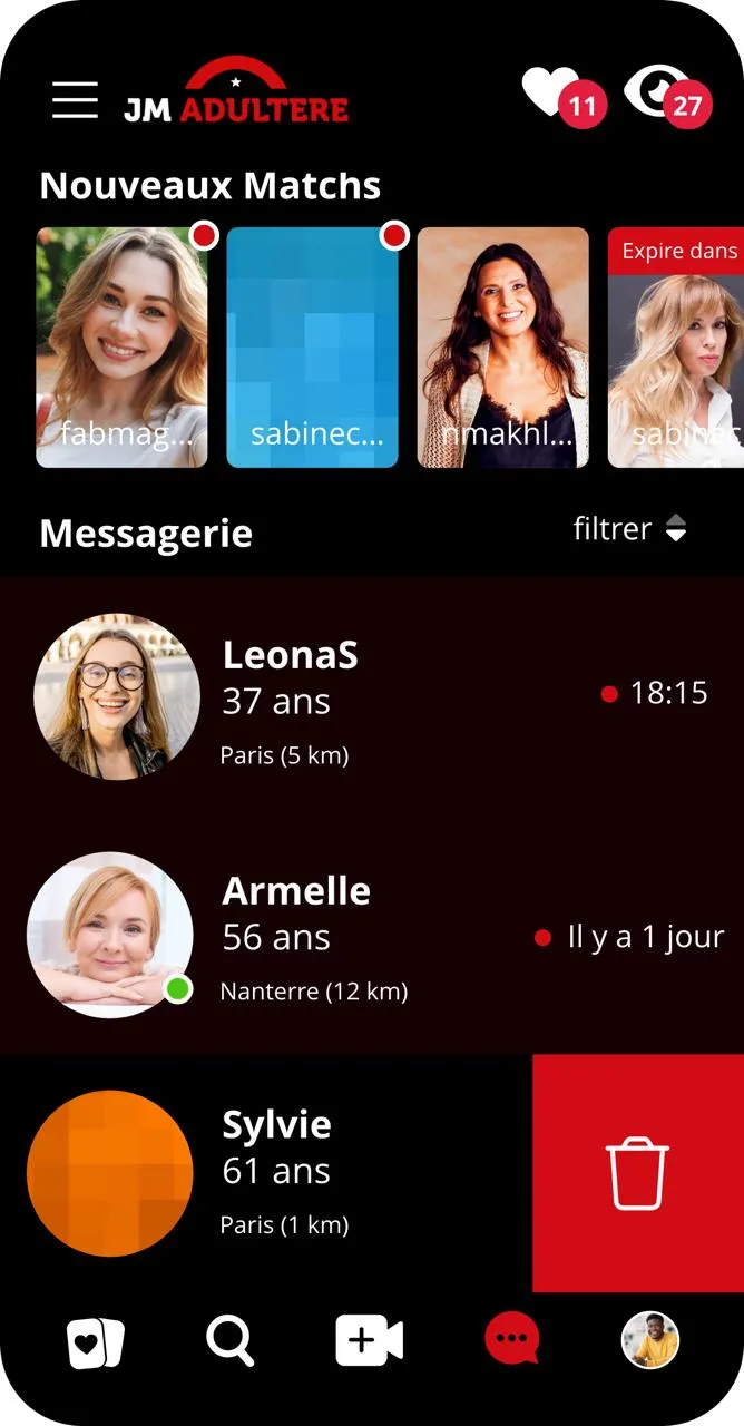 Application JM Adultere